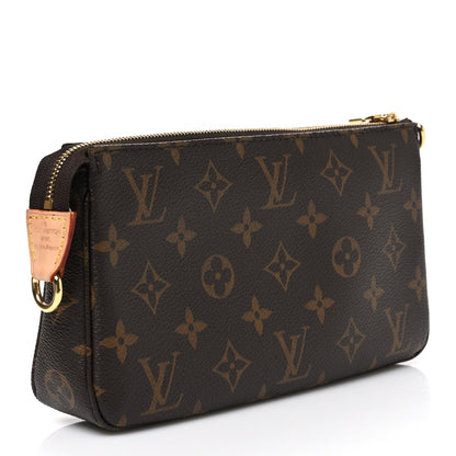 Louis Vuitton Monogram Chain Pochette Accessoires Brown