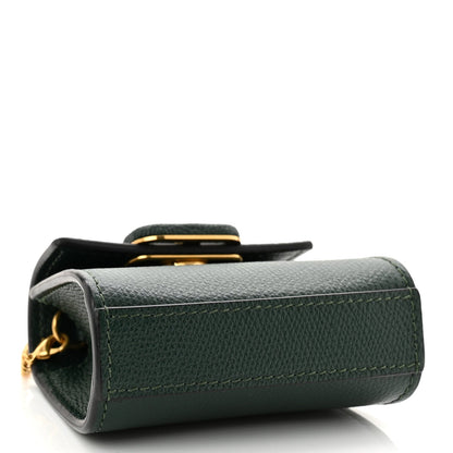 Valentino Garavani Calfskin Micro VSling Top Handle Shoulder Bag Green