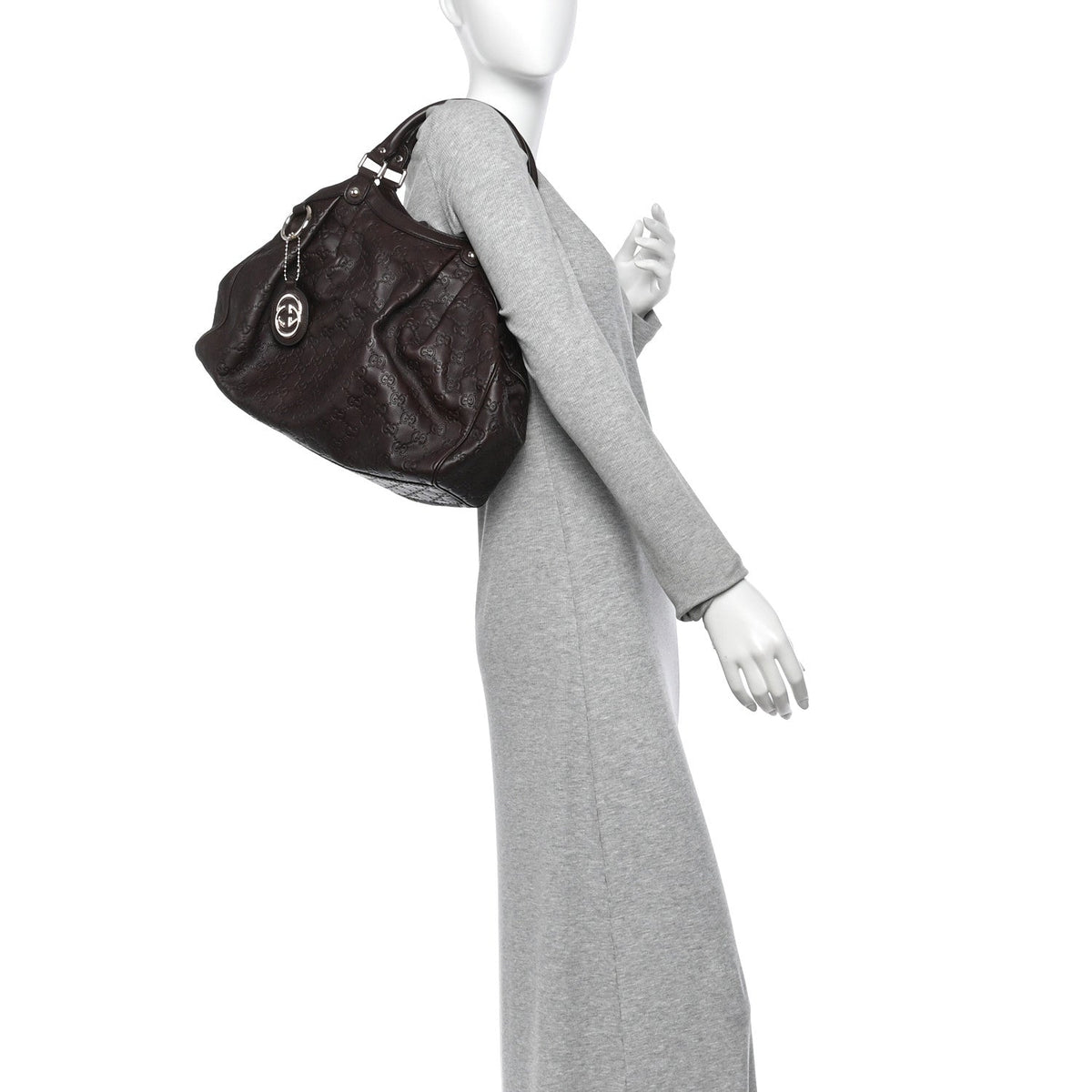 Gucci Guccissima Medium Sukey Tote Chocolate 1987818