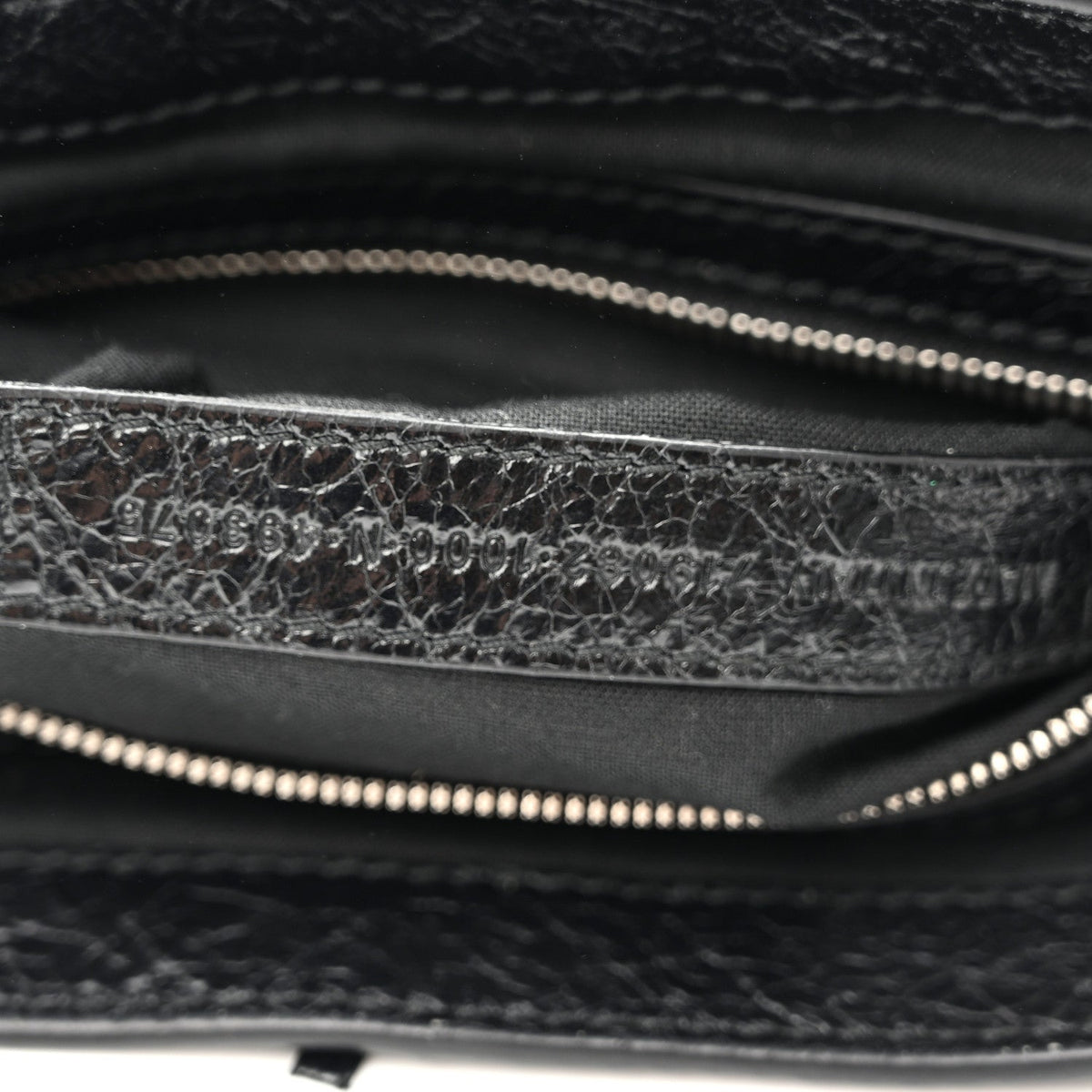 Balenciaga Agneau Arena XS Le Cagole Flap Bag Black 1984028