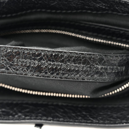 Balenciaga Agneau Arena XS Le Cagole Flap Bag Black 1984028