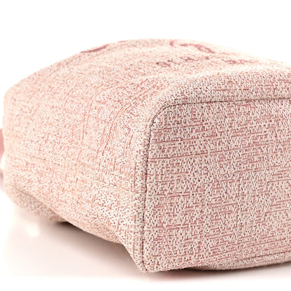 Chanel Canvas Large Deauville Backpack Pink