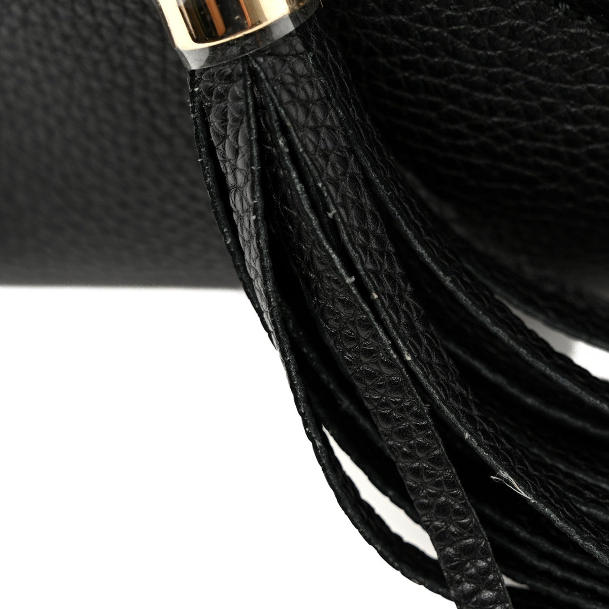 Gucci Pebbled Calfskin Medium Soho Chain Shoulder Bag Black 1984685