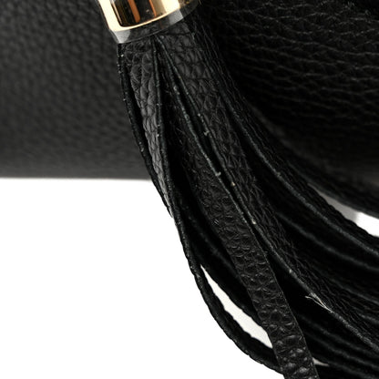 Gucci Pebbled Calfskin Medium Soho Chain Shoulder Bag Black 1984685