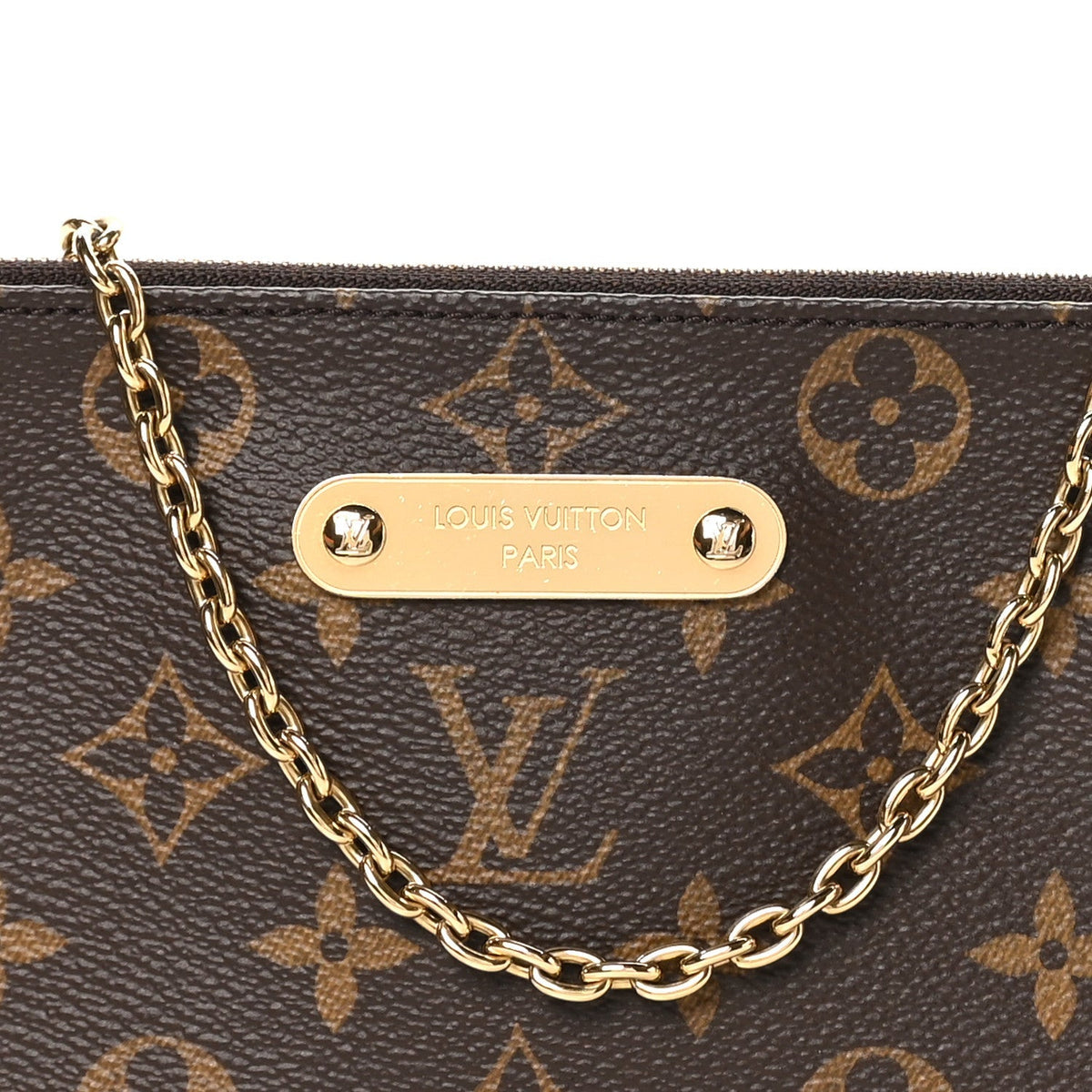 Louis Vuitton Monogram Pochette Eva Brown
