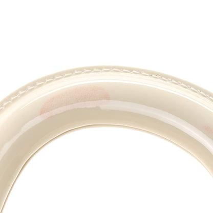 Christian Dior Patent Cannage Small Lady D-Joy White