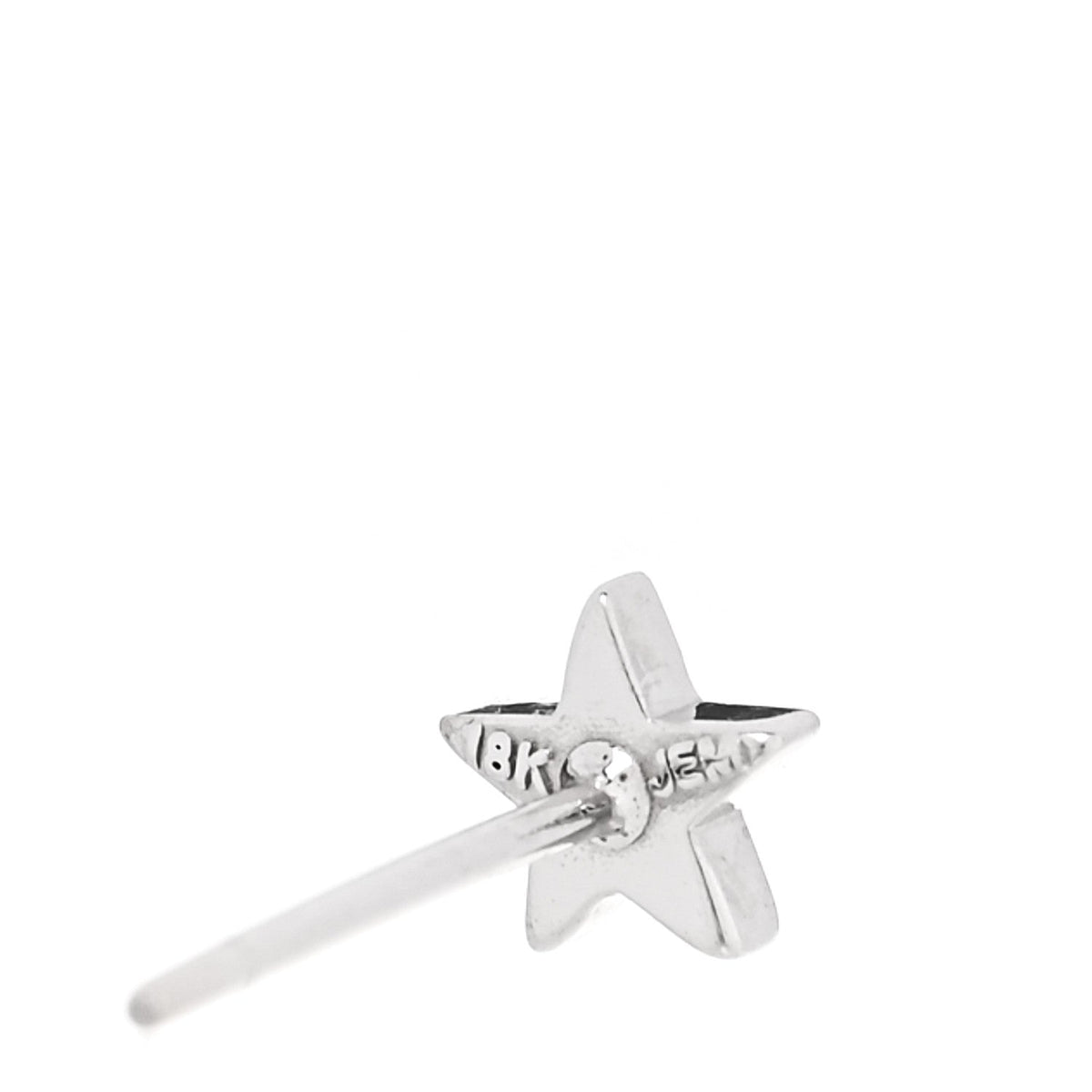 Jennifer Meyer 18K White Gold Diamond Mini Star Stud Earrings