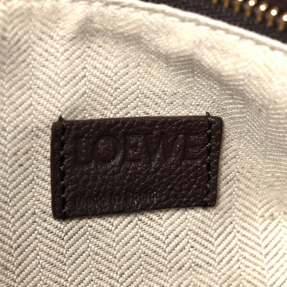 Loewe Soft Grained Calfskin Small Puzzle Edge Bag Dark Chestnut