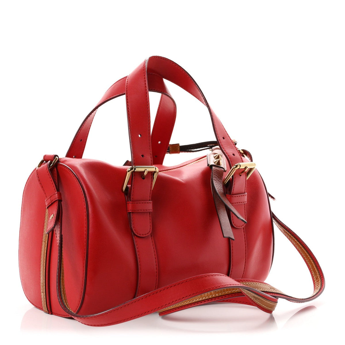Chloe Calfskin Duffle Bag Red
