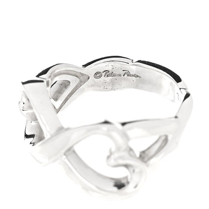 Tiffany Sterling Silver Paloma Picasso Double Loving Heart Ring