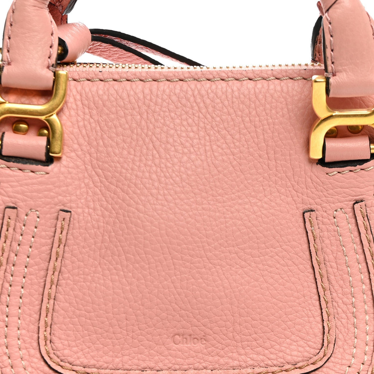 Chloe Calfskin Mini Marcie Satchel Fallow Pink