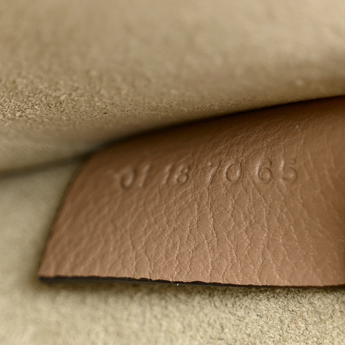 Chloe Calfskin Suede Small Nile Bracelet Bag Biscotti Beige