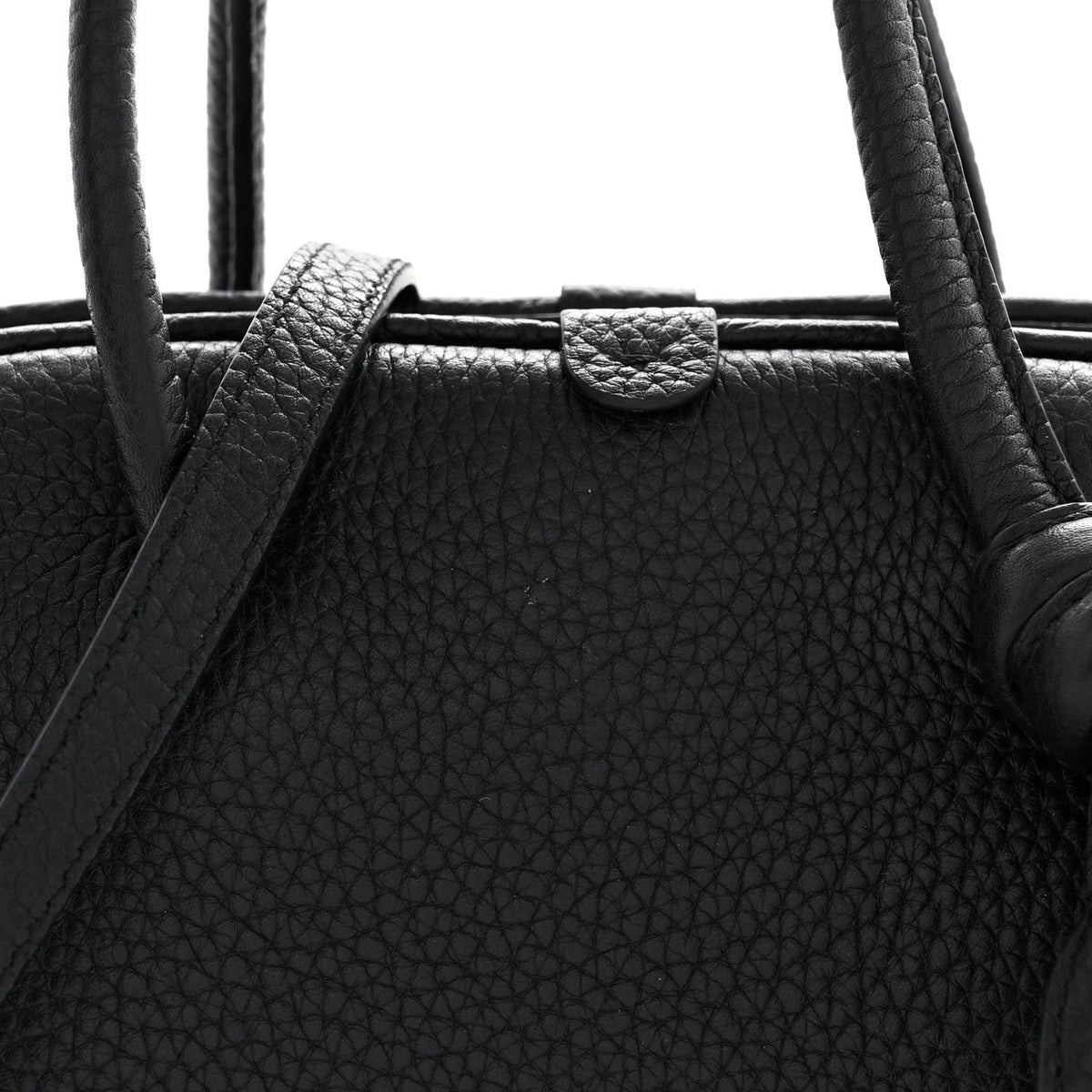 Jacquemus Grained Calfskin Le Petit Turismo Black