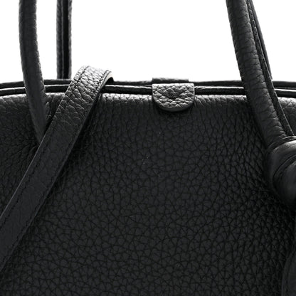 Jacquemus Grained Calfskin Le Petit Turismo Black
