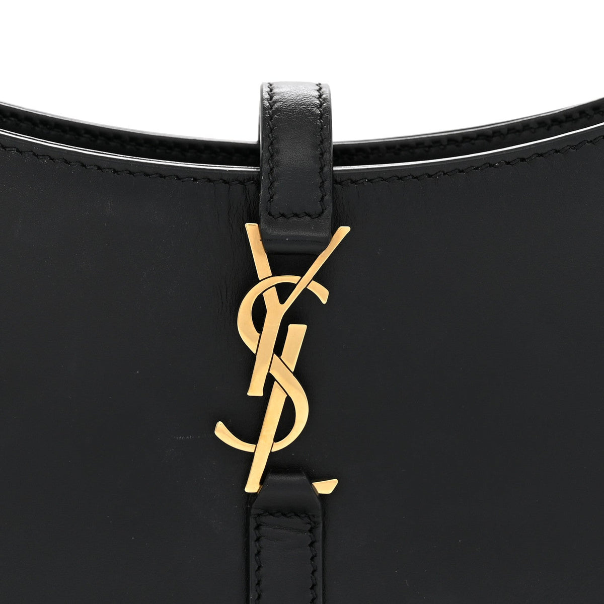 Saint Laurent Smooth Calfskin Le 5 A 7 Mini Hobo Black
