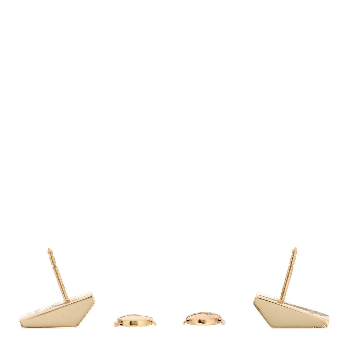Tiffany 18K Yellow Gold Diamond Out of Retirement Earrings