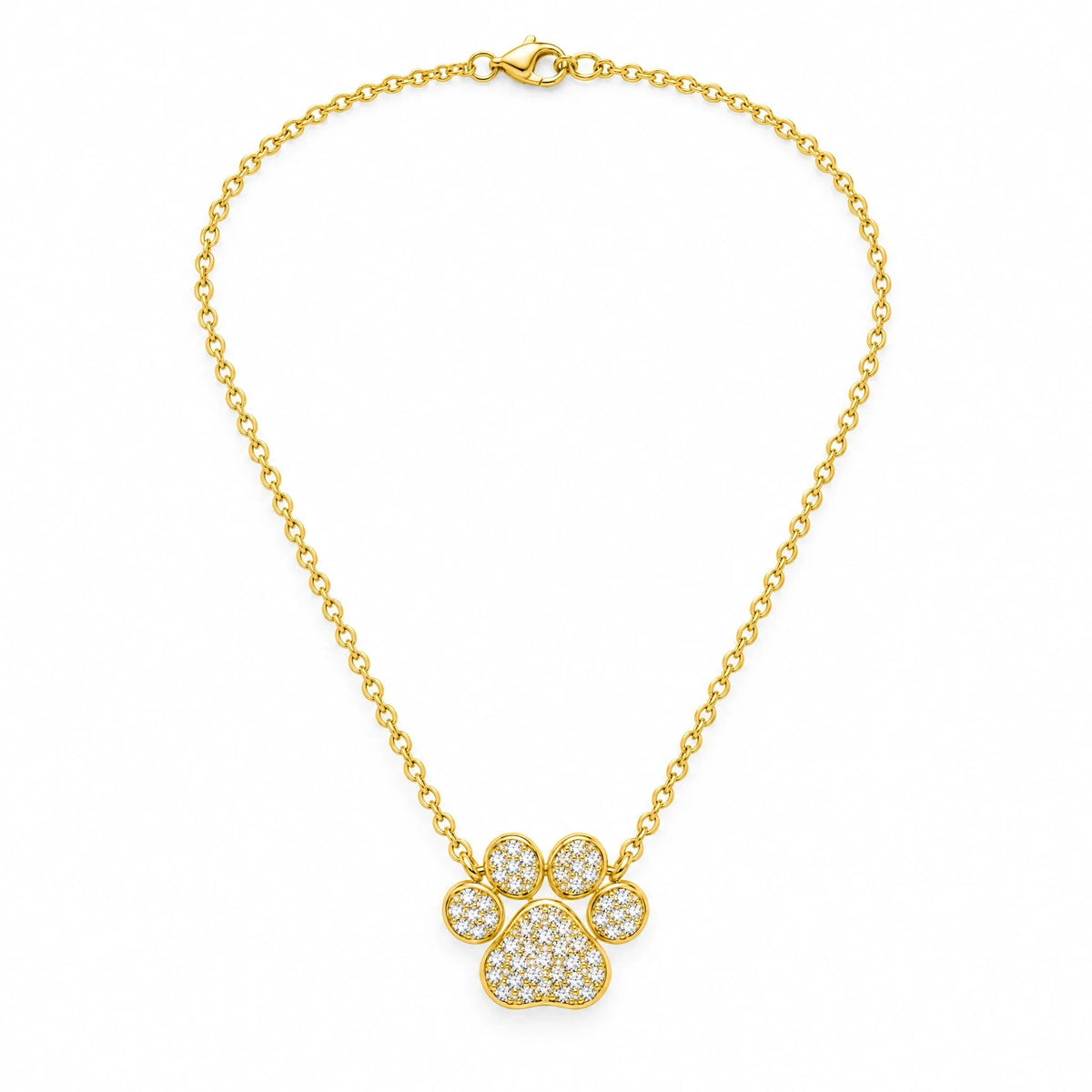 Bella 18K Gold Plated 925 Sterling Silver Cubic Zirconia Necklace