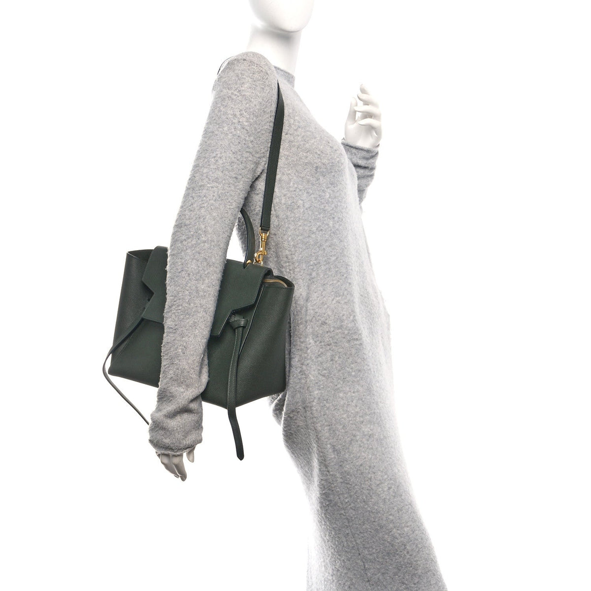 Celine Grained Calfskin Mini Belt Bag Amazone