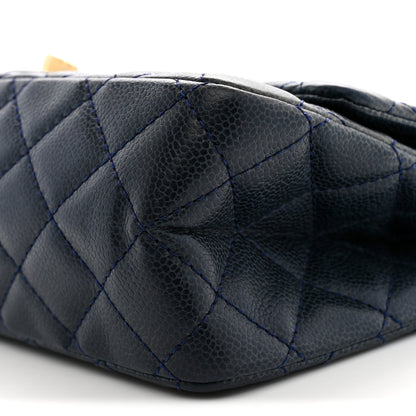 Chanel Caviar Quilted 2.55 Reissue 226 Flap Bag Navy Blue 1985238