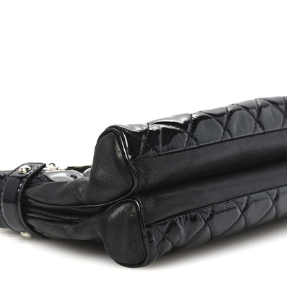 Chanel Patent Quilted Just Mademoiselle Bowling Bag Black 1986915