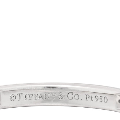 Tiffany Platinum Diamond 0.32ctw Soleste Eternity Band Ring 43 2.75