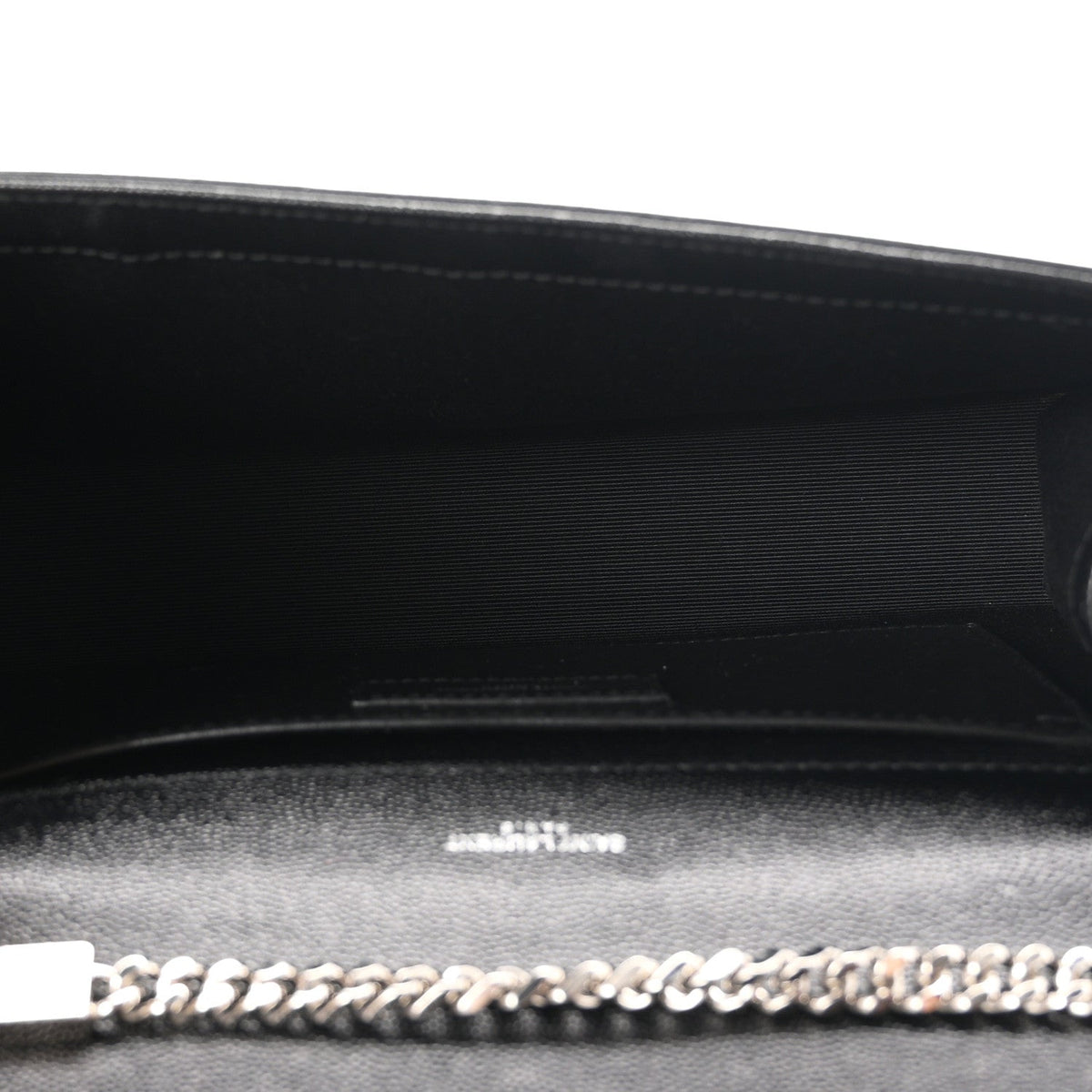 Saint Laurent Grain De Poudre Medium Kate Satchel Black