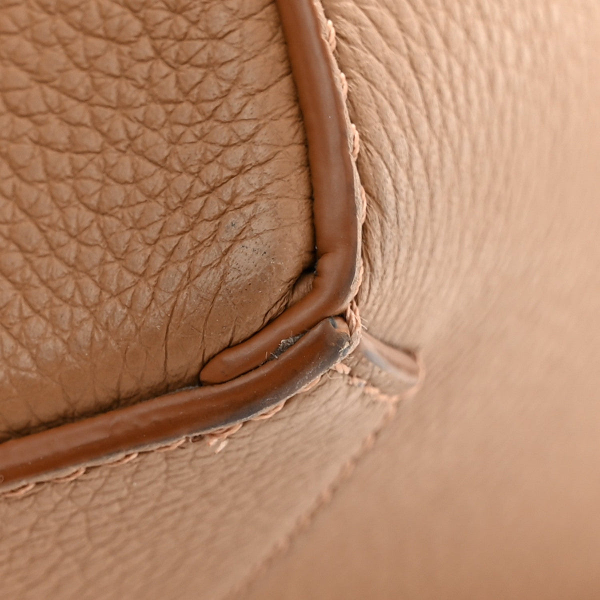 Loewe Grained Calfskin Small Puzzle Edge Bag Toffee 1909881
