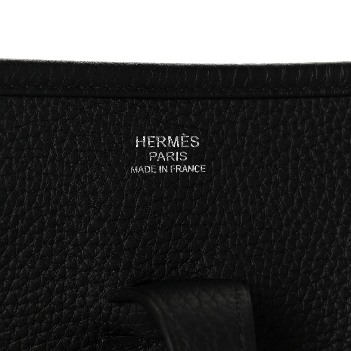 Hermes Taurillon Clemence Evelyne III PM Black