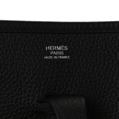 Hermes Taurillon Clemence Evelyne III PM Black