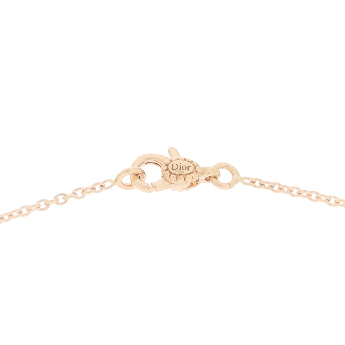 Christian Dior18K Rose Gold Diamond Small Rose Couture Necklace