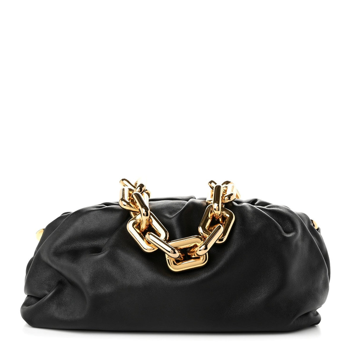 Bottega Veneta Calfskin The Chain Pouch Black