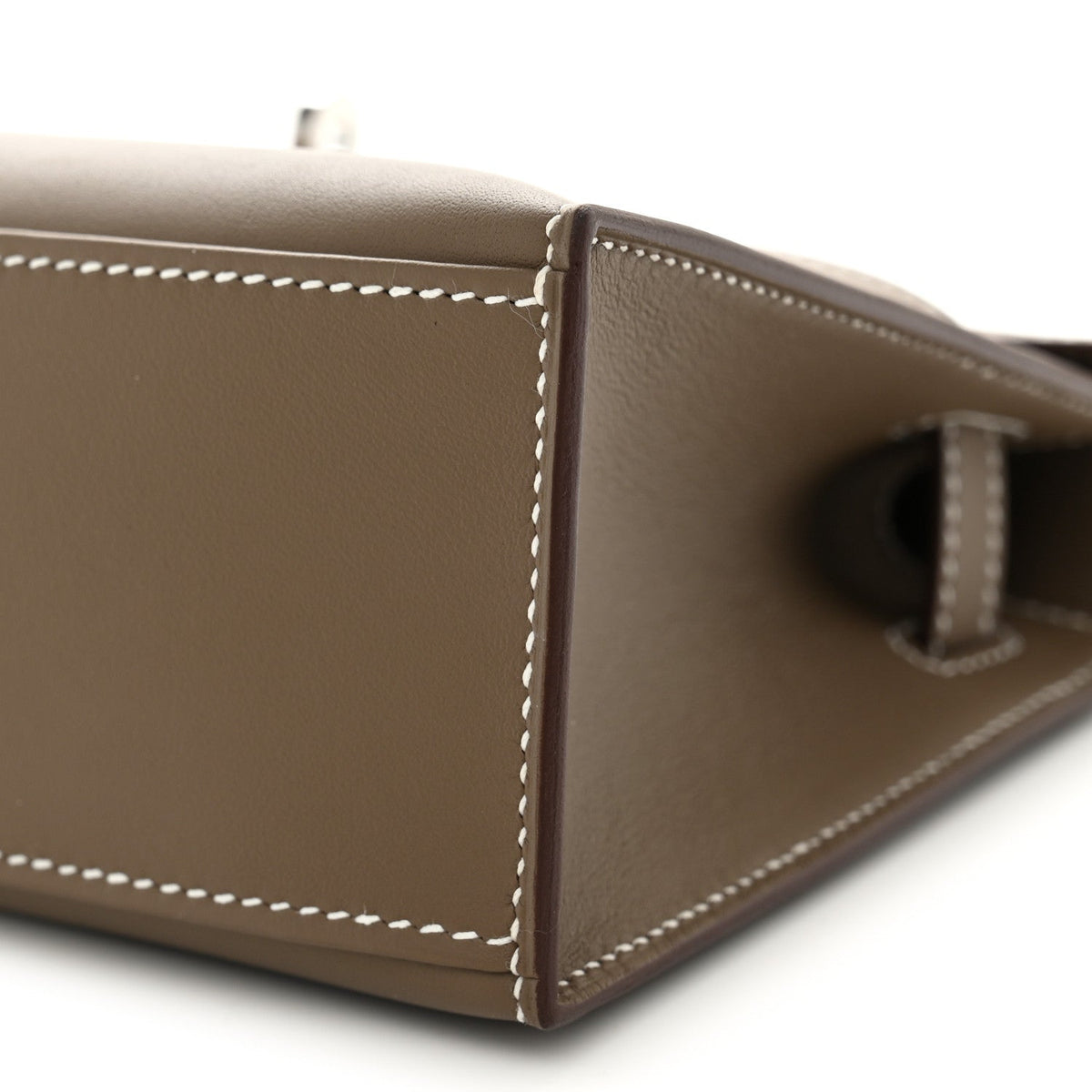 Hermès Swift Kelly Pochette Clutch Etoupe