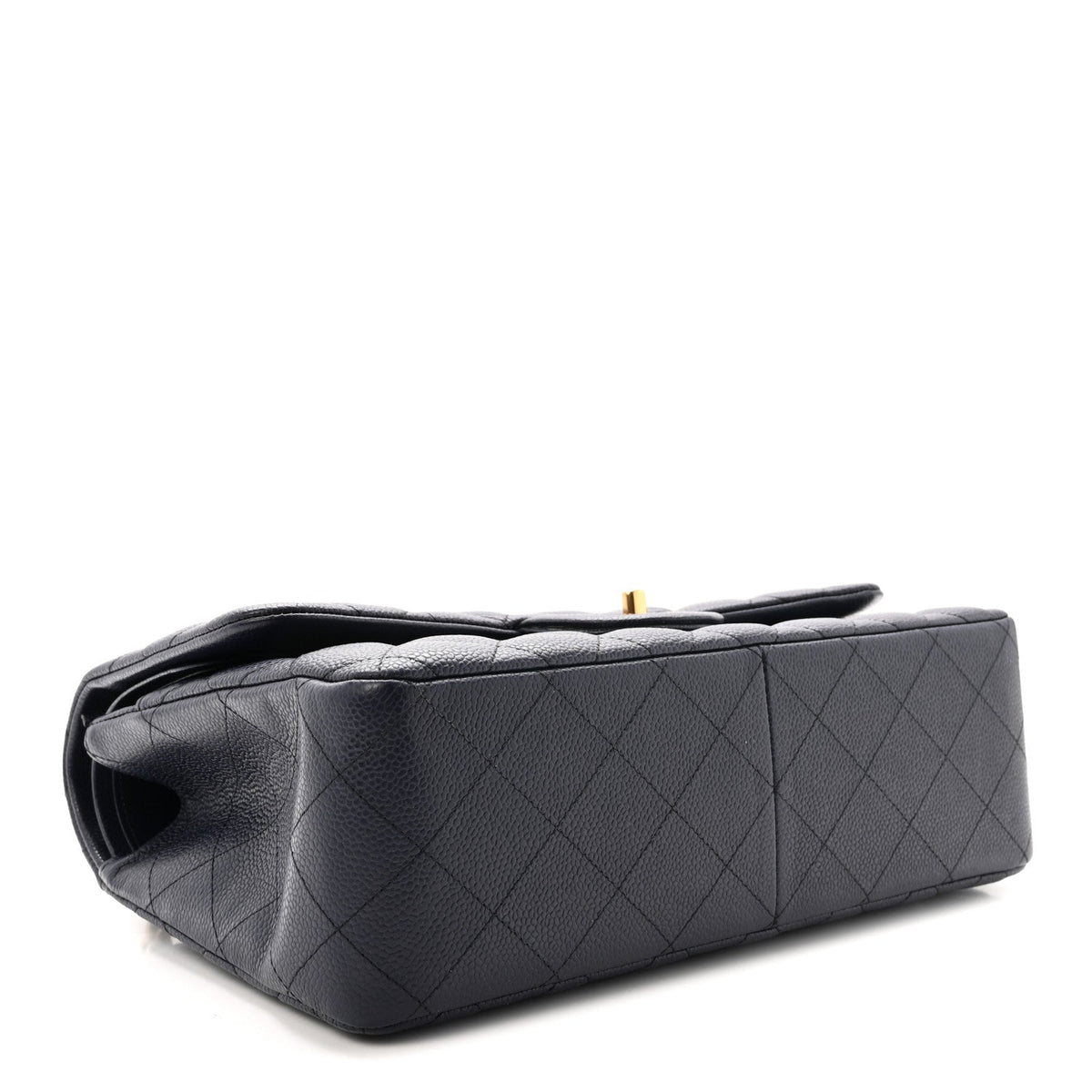 Chanel Caviar Quilted Jumbo Double Flap Navy Blue 1918305