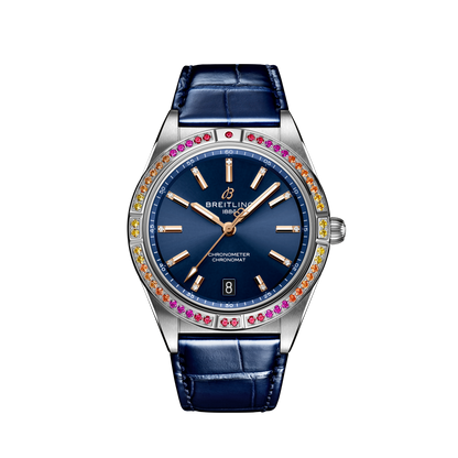 BT Chronomat Automatic 36 South Sea, Stainless Steel, Diamonds and Gem, Ref# A10380611C1P1, Unworn 2024