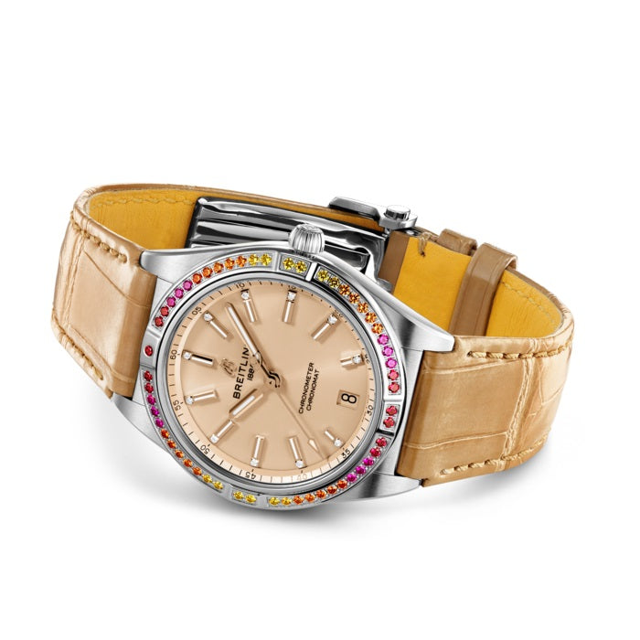 BT Chronomat Automatic 36 South SEA Stainless Steel (Gem-set) Ref# A10380611A1P1