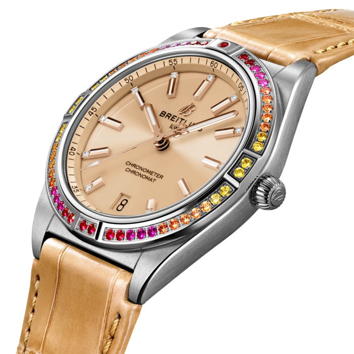 BT Chronomat Automatic 36 South SEA Stainless Steel (Gem-set) Ref# A10380611A1P1