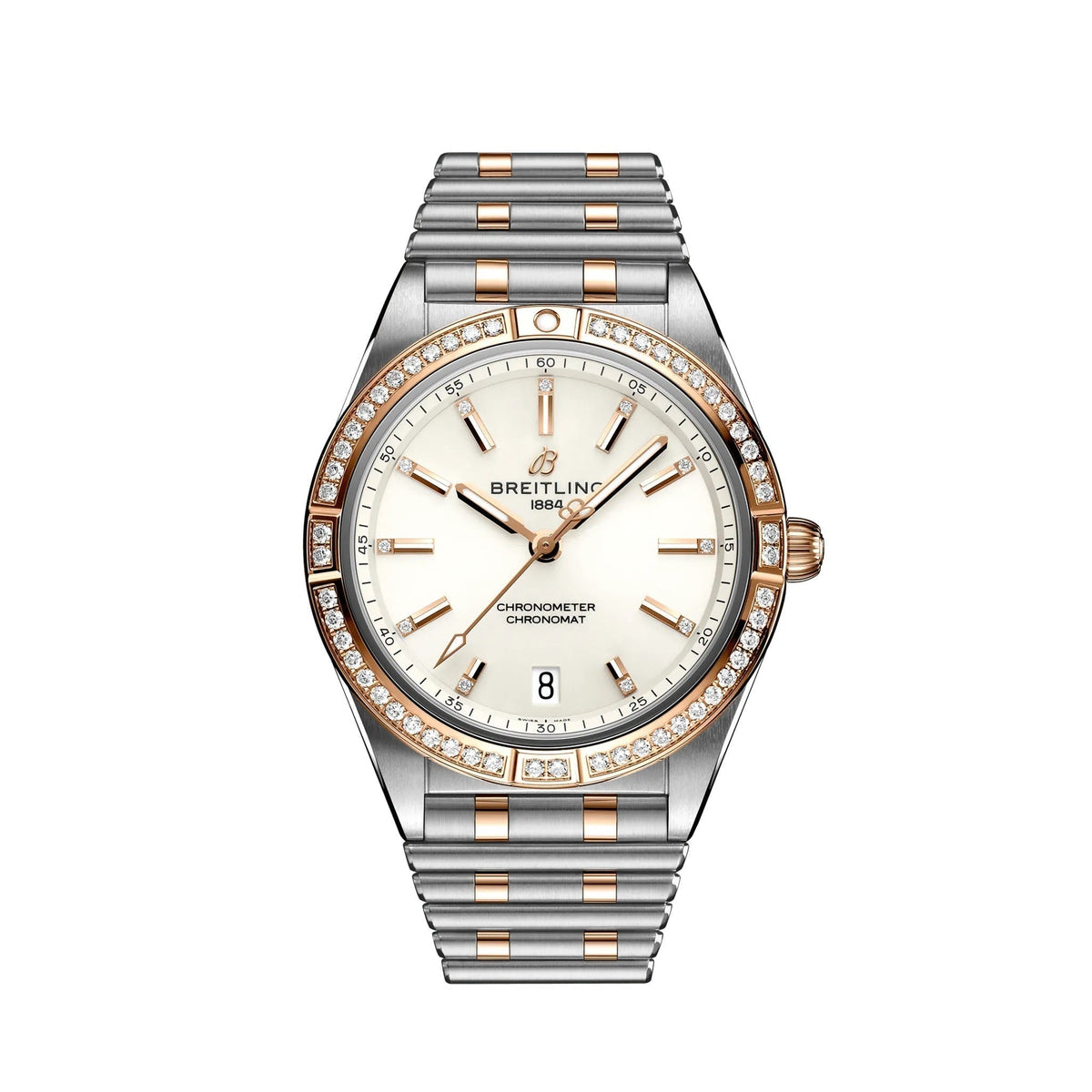 BT Chronomat Automatic 36 Stainless Steel & 18k Red Gold (Gem-set) Ref# U10380591A1U1
