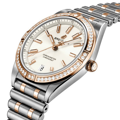 BT Chronomat Automatic 36 Stainless Steel & 18k Red Gold (Gem-set) Ref# U10380591A1U1