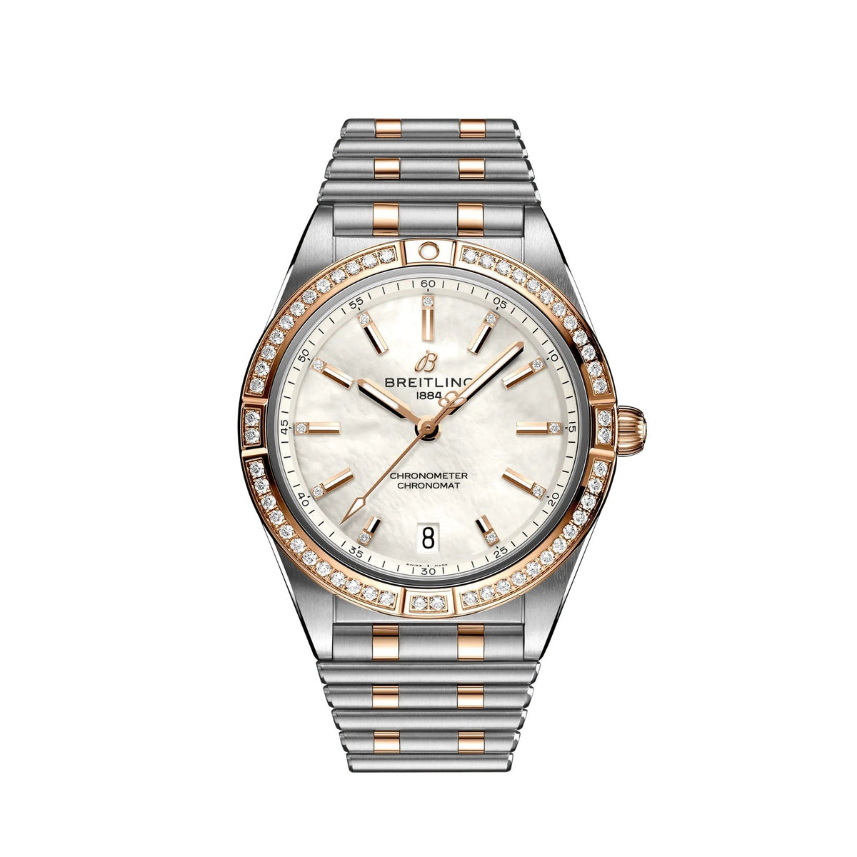 BT Chronomat Automatic 36 Stainless Steel & 18k Red Gold (Gem-set) Ref# U10380591A2U1