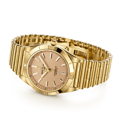 BT Chronomat Automatic 36 Victoria Beckham, 18k Yellow Gold, Ref# K103801A1A1K1, Unworn 2024