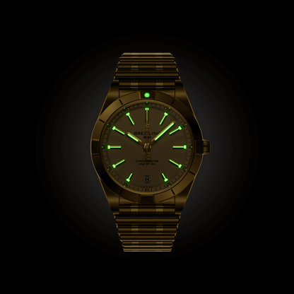 BT Chronomat Automatic 36 Victoria Beckham, 18k Yellow Gold, Ref# K103801A1A1K1, Unworn 2024