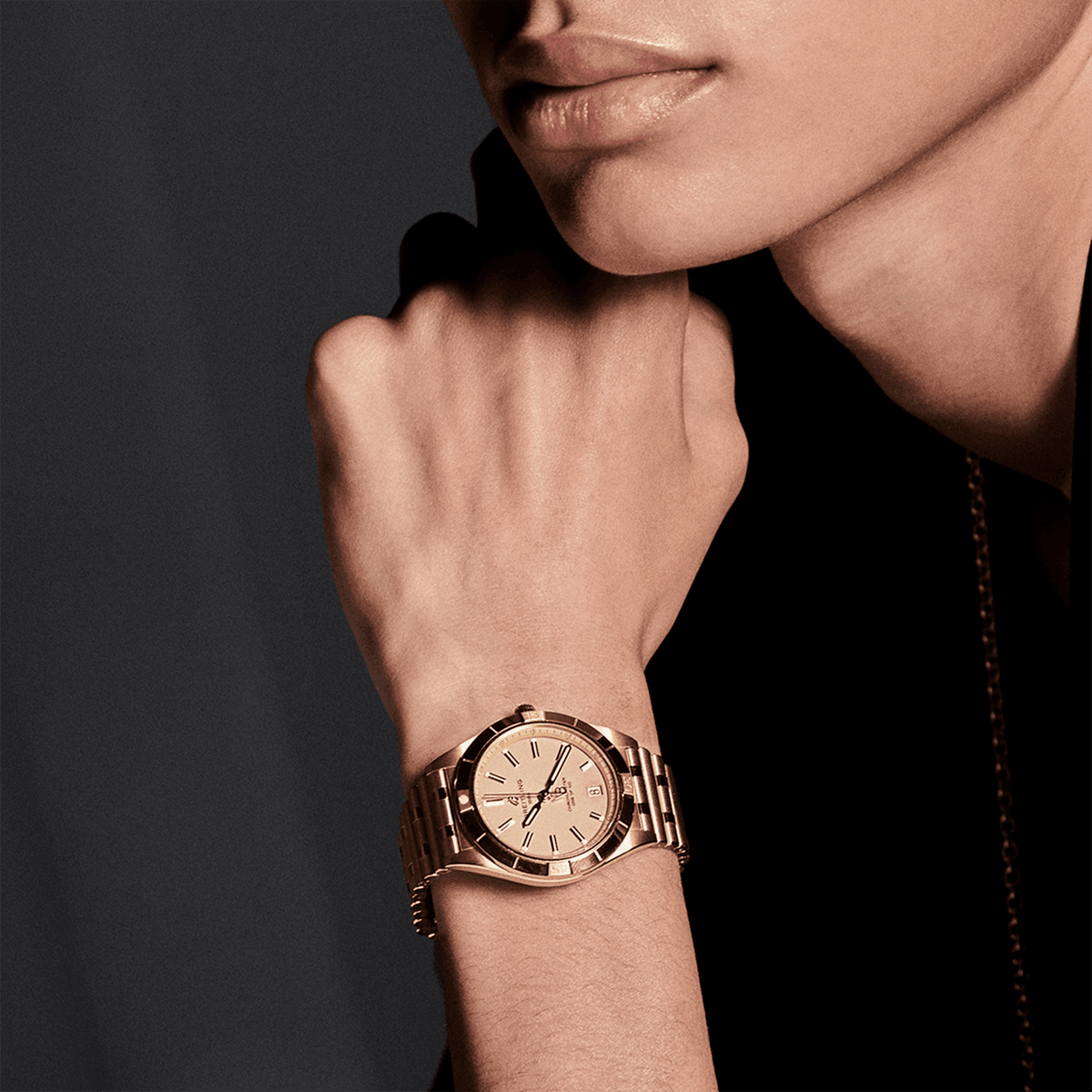 BT Chronomat Automatic 36 Victoria Beckham, 18k Yellow Gold, Ref# K103801A1A1K1, Unworn 2024