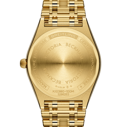 BT Chronomat Automatic 36 Victoria Beckham, 18k Yellow Gold, Ref# K103801A1L1K1, Unworn 2024