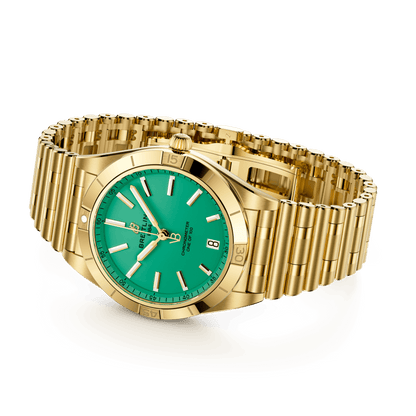 BT Chronomat Automatic 36 Victoria Beckham, 18k Yellow Gold, Ref# K103801A1L1K1, Unworn 2024