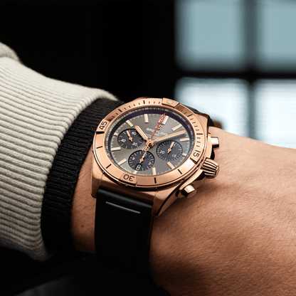 BT Chronomat B01 42, 18k Red Gold, Ref# RB0134101B1S1, Unworn 2024