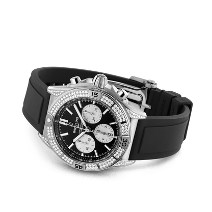 BT Chronomat B01 42, Stainless Steel and Diamonds, Ref# AB0134721B1S1, Unworn 2024