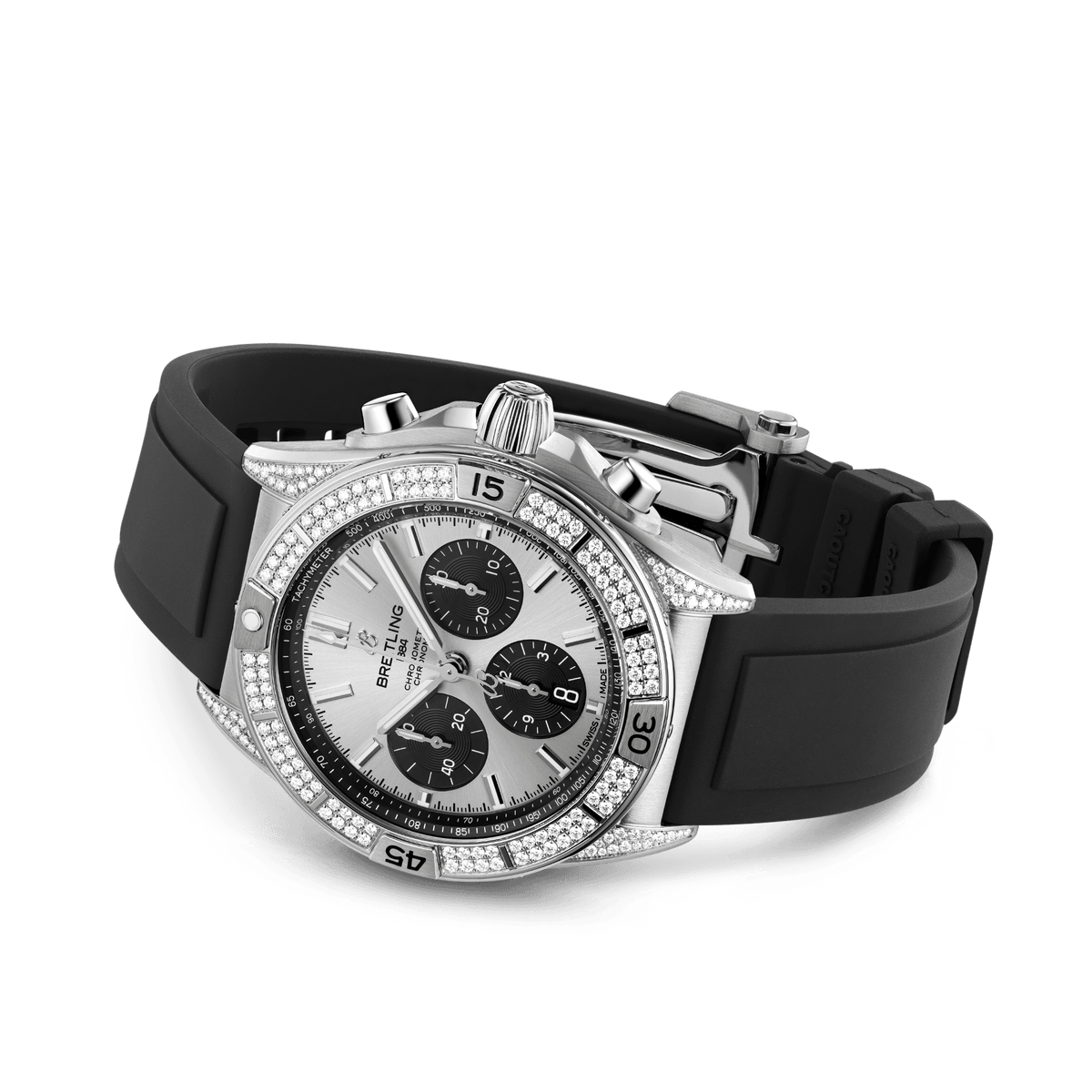BT Chronomat B01 42, Stainless Steel and Diamonds, Ref# AB0134721G1S1, Unworn 2024