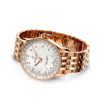 BT Navitimer Automatic 36, Small-scale traceable 18k Red Gold, Ref# R17327211A1R1, Unworn 2024