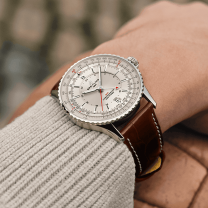 BT Navitimer Automatic GMT 41, Stainless Steel, Ref# A32310211G1P1, Unworn 2024