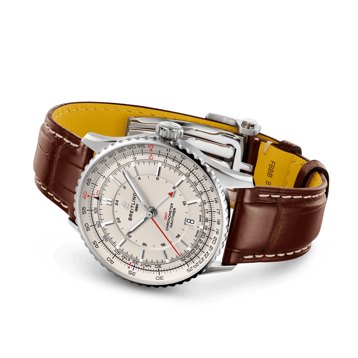 BT Navitimer Automatic GMT 41, Stainless Steel, Ref# A32310211G1P1, Unworn 2024